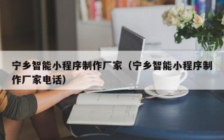 伊犁宁乡智能小程序制作厂家（宁乡智能小程序制作厂家电话）